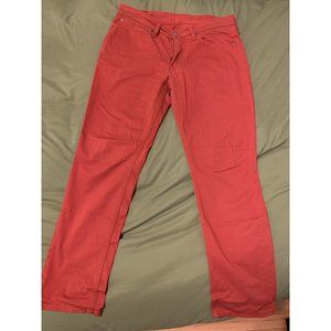 Mens Levi's 34x30 orange Commuter jeans